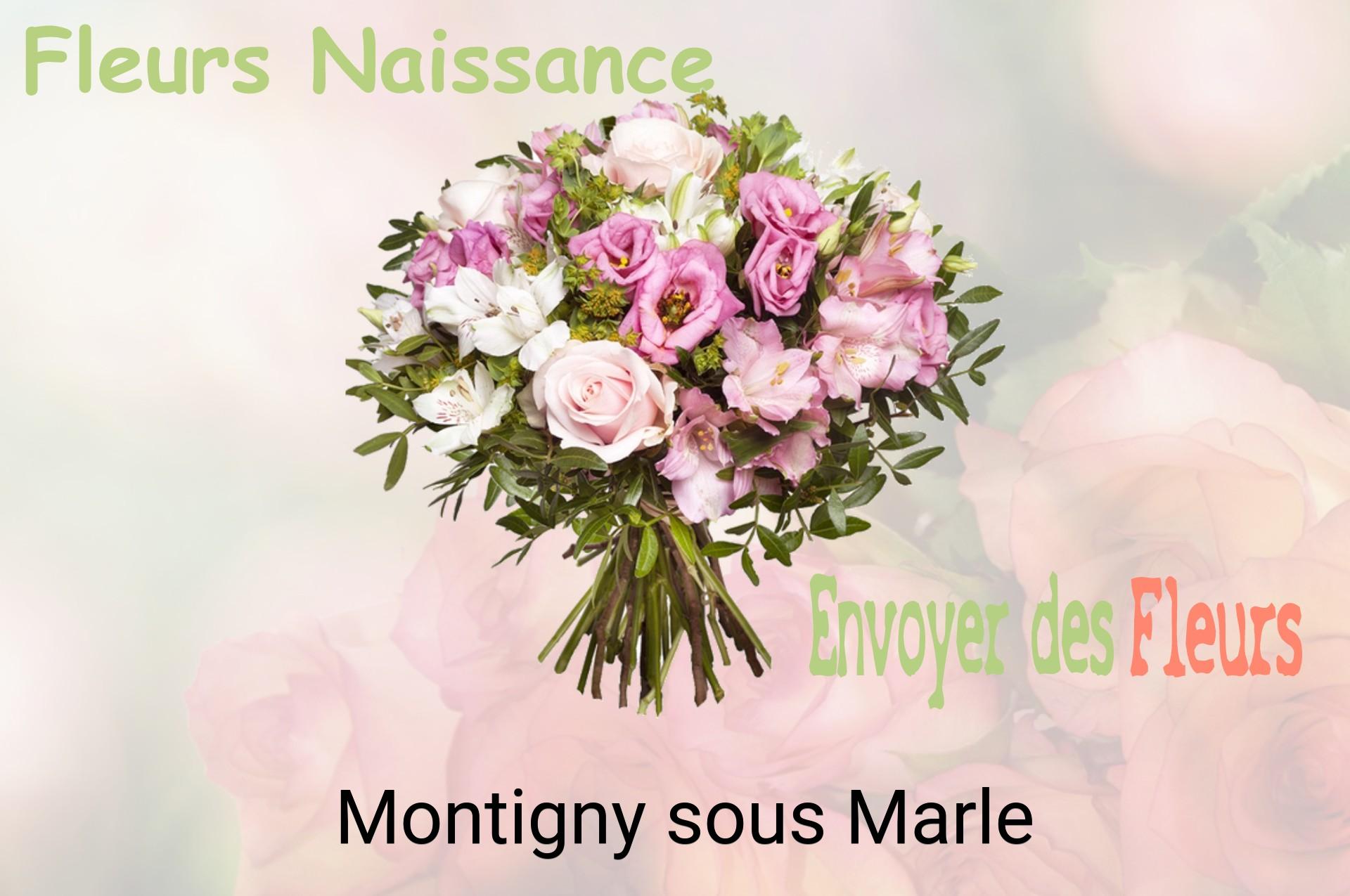 Bouquet de fleurs de naissance livré à Montigny-sous-Marle